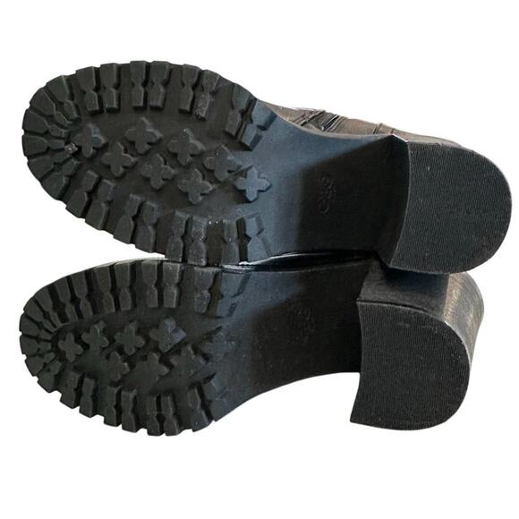 GBG Guess Women's Jayden Black Combat Boots Size 8.5 Ankle Chunky Heel - Picture 8 of 10